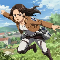 emma watson flying screenshot from attack on titan 進撃の巨人 anime emma watson