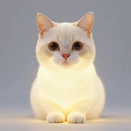 glowing cat