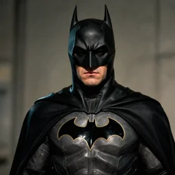 iain glen as batman, in a batman mask, alex ross
