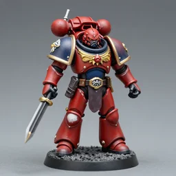 samus varia suit standing as a warhammer tabletop figurine