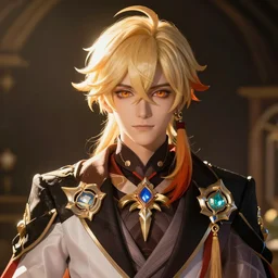The male character Kamisato Ayato from Genshin Impact