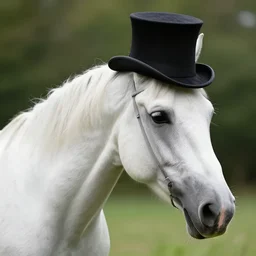 horse with a tophat