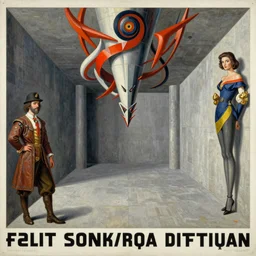 concrete spacious monumental painting by gerrit van honthorst and hajime sorayama and devis stuart, illusion surreal art, highly conceptual figurative art, intricate detailed oil illustration, controversial poster art, polish poster art 1 9 8 0