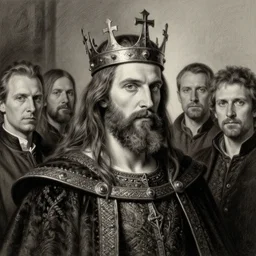 the king in the north, with iron crown, without a beard | | realistic shaded, fine details, realistic shaded lighting painting by greg rutkowski, diego gisbert llorens, magali villeneuve, artgerm, jeremy lipkin, michael garmash, rob rey
