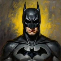portrait of batman painted by zdzislaw beksinski