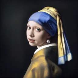 Zero Two with a pearl earing by Johannes Vermeer