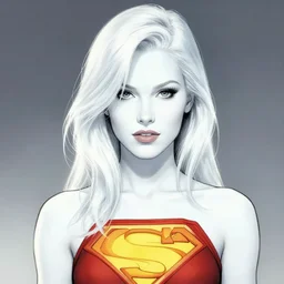 artgerm, joshua middleton comic cover art, pretty sarah michelle gellar superhero, very pale white skin, asymmetrical black oval spot covering left eye only, no spot right eye white around right eye