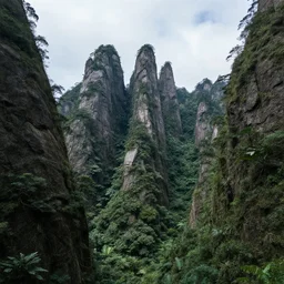 a photo of tall lush mountains, award winning, 4k, hyper realistic,