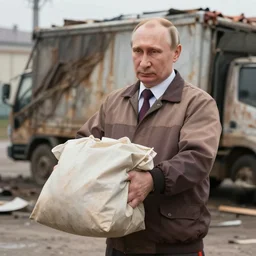 garbage man putin