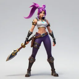beautiful character sheet of Arcade Akali (wild rift). 3d render, octane render, realistic, highly detailed, trending on artstation