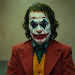 film still of Warwick Davis as joker in the new Joker movie