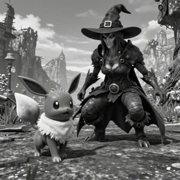 trailcam footage grayscale low saturation video game elden clay growlithe : murkrows reprisal star valley resident evil unreal engine mismagius oblivion mystery dungeon ultrahd resident eevee wearing bandanna fighting giratina as malenia, the old god wearing a witch hat pokemon cgsociety