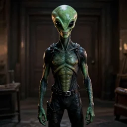 still of Aliens costumed human in the Twilight Zone