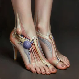 beautiful and elegant woman feet with pedicure, anatomic, art by artgerm and greg rutkowski and magali villeneuve, highly detailed, digital painting, trending on artstation, concept art, sharp focus, illustration, masterpiece