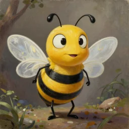 an oil painting of the prophet of truth in the bee movie
