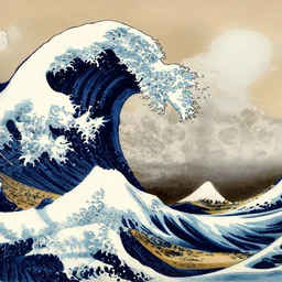 the great wave off kanagawa, irresistible, artstation, professional, realistic, cinematic, establishing shot