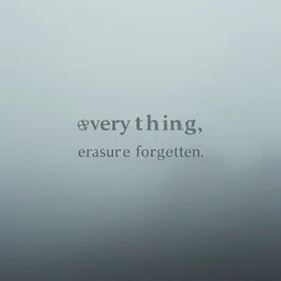 everything faded into mist. the past was erased, the erasure was forgotten, the lie became truth.
