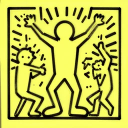kuna digital art human nature by keith haring