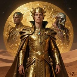 portrait of choam spice guild navigator, in style of Frank Herbert\'s Dune, in style of Midjourney, insanely detailed and intricate, golden ratio, elegant, ornate, mutated, elite, ominous, interstellar, matte painting, cinematic, cgsociety, H.R. Giger, James jean, Noah Bradley, Darius Zawadzki, Zdizslaw Beksinski, vivid and vibrant