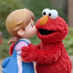wanda kissing elmo
