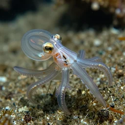 the skeletal structure of a glass octopus