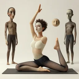 ultrarealistic digital art, mesh yoga, max ernst, loish, rene magritte, wlop, delphin enjolras