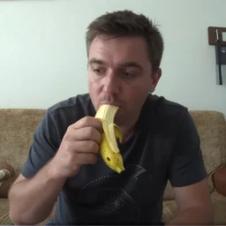 your drunk uncle eating a banana, trailcam footage