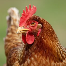 A chicken with teeth