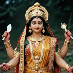 hindu goddess, ww1 film photo, grainy, high detail, high resolution