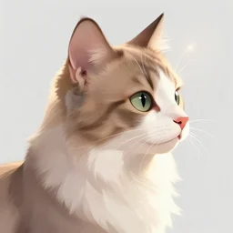 artwork of a beautiful female furry cat, profile portrait, lens flare, trending on e 6 2 1, artstation, furaffinity, deviantart, pixiv, furry artist, ultra detailed, 8 k hdr, low contrast, cell shading, flat colors, by jay naylor, dark natasha, wolfy nail, blotch art