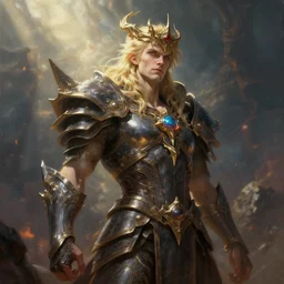 mandor, prince of chaos!!!, fantasy!!, hyperrealistic, highly detailed, cinematic, volumetric sunlight, beautiful, cgssociety, artstation, 8 k, oil painting by greg rutkowski, by artgerm, by wlop
