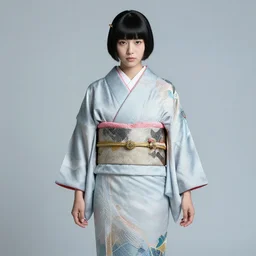 naro rinri wearing a futuristic kimono