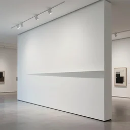 3 d rendering of a wall in a hyper modern art gallery with white walls, hyper detailed, soft light, unreal engine 5, 4 k, trending on artstation