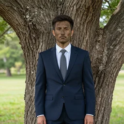 a tree with a face, in a suit. wildlife photography.