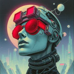existential cyberpunk dreamer by moebius
