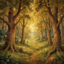 most beautiful ashwood riddle, phase of earthly amber nile in the style of william blake, terese nielsen, detailed, intricate, steve argyle, pastoral fantastic reality