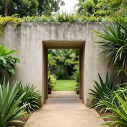 a portal in a garden, by roberto burle marx
