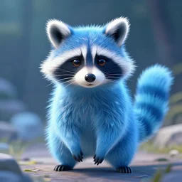 final fantasy box art depicting an ethereal blue raccoon