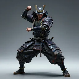a portrait of a evil samurai dancing techno - style, cyberpunk concept art, trending on artstation, highly detailed, intricate, sharp focus, digital art, 8 k