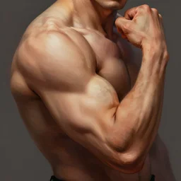 detailed panting of a strong arm doing 💪 highly rendered, digital painting, painterly, artstationhd, wlop, artgerm