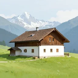 farmhouse in mountain. by valentina verlato