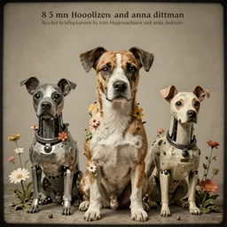 a beautiful ultradetailed vintage photo of an xoloitzcuintli, by tom bagshaw and anna dittman, portrait, vignette, 8 5 mm lens, golden ratio composition, detailed faces, studio photography, very detailed, robot dogs overgrown with flowers, artstation, 8 k, highly coherent
