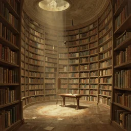 world's oldest library, concept art, style of Greg Rutkowski