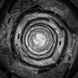 infinite recursive brutalist anxious abyss