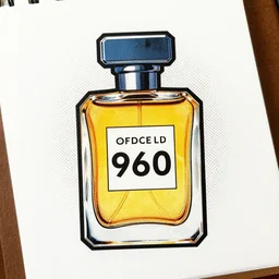 1 9 6 0 s perfume bottle ads, dot illustration on paper, ben - day, roy lichtenstein, pop art, epic, masterpiece, detailed, 8 k