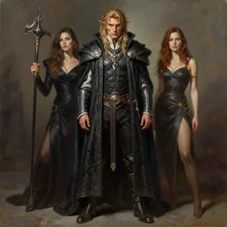 a fantasy comic book style portrait of drizzt do'urden, oil painting by boris vallejo and julie bell and luis royo, full body portrait, hyper realistic, hd, intricate, elegant, character design, concept art, cinematic lighting
