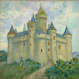 A castle by Vincent van Gogh