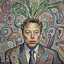realistic portrait beautiful painting elon musk mutate into a beets mutant. horror, created by thomas kinkade and michaelangelo
