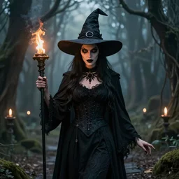 nun as an evil witch
