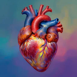 “ a psychedelic portrait of heart, vibrant color scheme, highly detailed, in the style of romanticism, cinematic, artstation, moebius, greg rutkowski ”